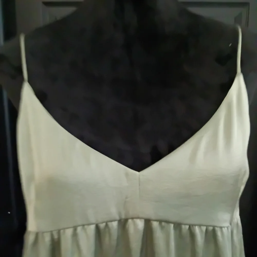 Wilfred x Aritzia Sz. M Bosana Green Lover Satin Babydoll Mini Dress